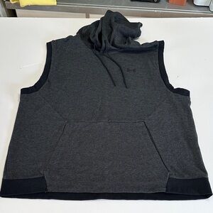New Under Armour Charcoal Sleeveless Hoodie